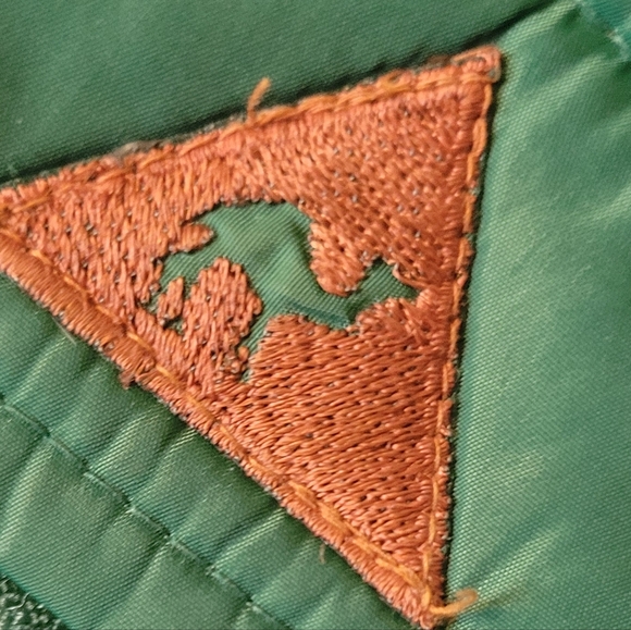 Vintage Camel Goose Down Green Puffer Vest Preppy Gorp Core Streetwear - Picture 3 of 5